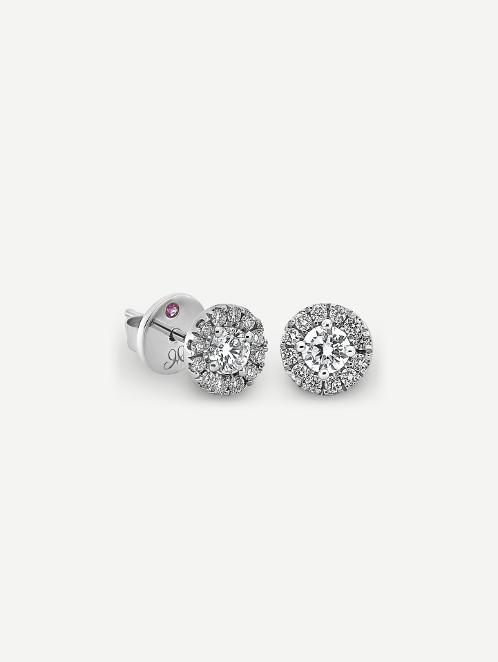 White Gold Diamond Earrings MOT051927 from 0.59 ct