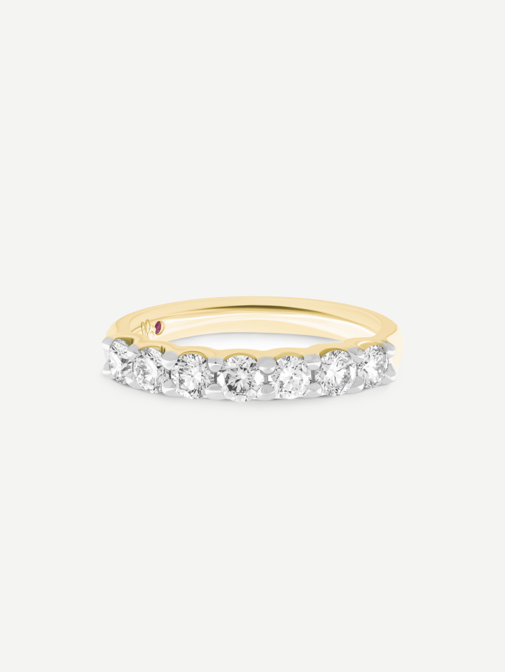 Geltono aukso žiedas su deimantais nuo 0,62 ct | MARRY ME