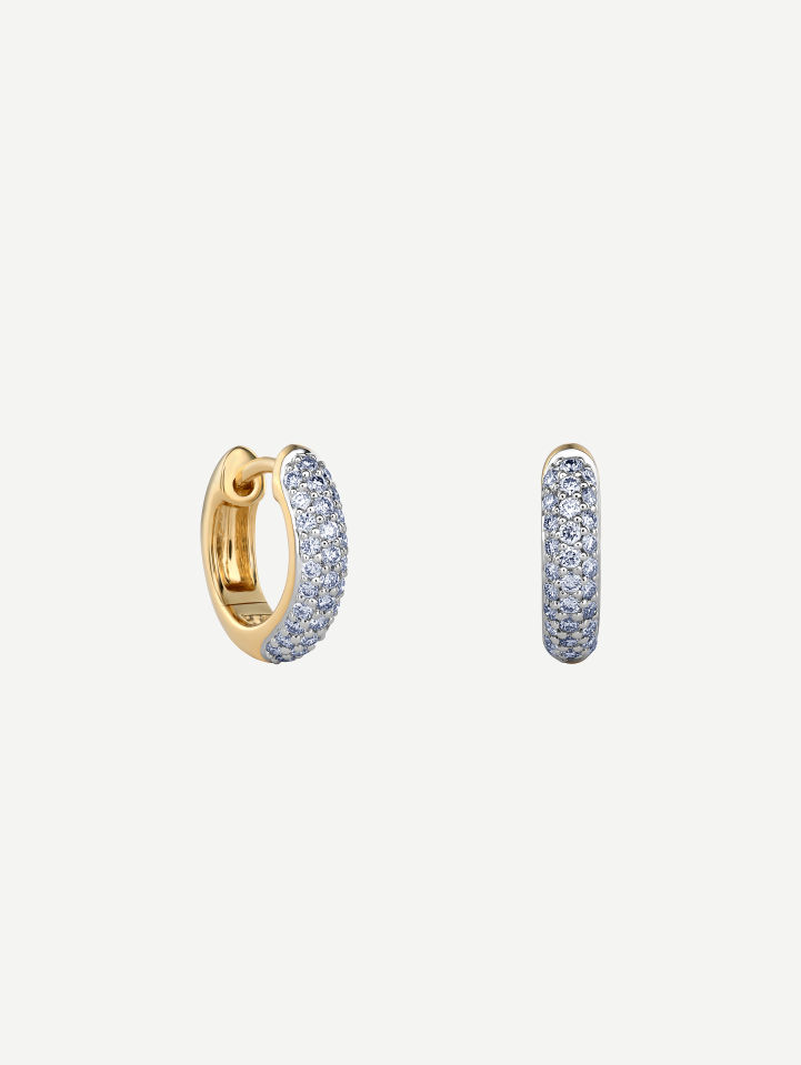 Geltono aukso auskarai su deimantais MOT048842 nuo 0,39 ct