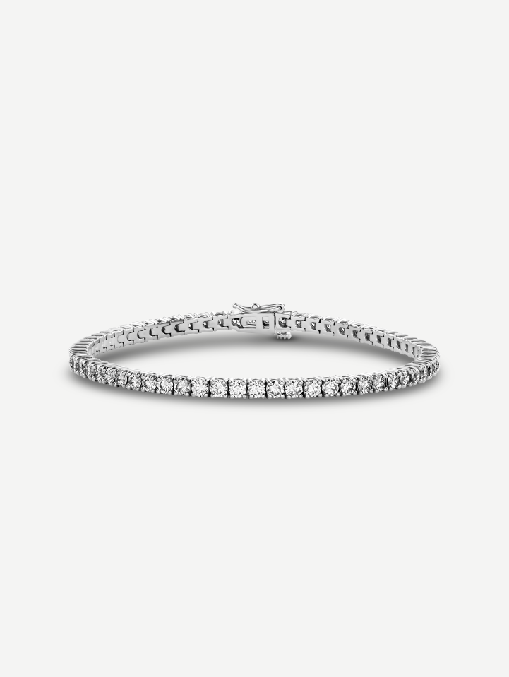 White Gold Diamond Tennis Bracelet MOT051415 from 4.80 ct