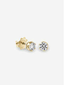 Yellow Gold Diamond Earrings from 0.80 ct | MARRY ME