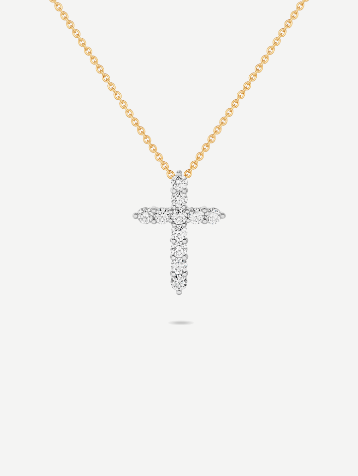 Geltono aukso pakabukas su deimantais nuo 0,58 ct | MARRY ME