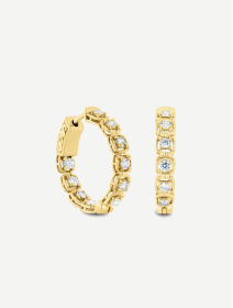 Yellow Gold Diamond Earrings from 0.84 ct | MARRY ME