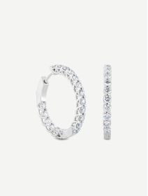 Balto aukso auskarai su deimantais nuo 1,92 ct | MARRY ME