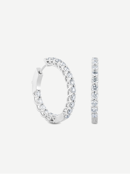 Diamond Earrings – White Gold