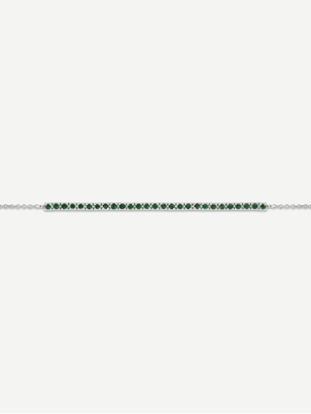 Emerald Bracelet – White Gold