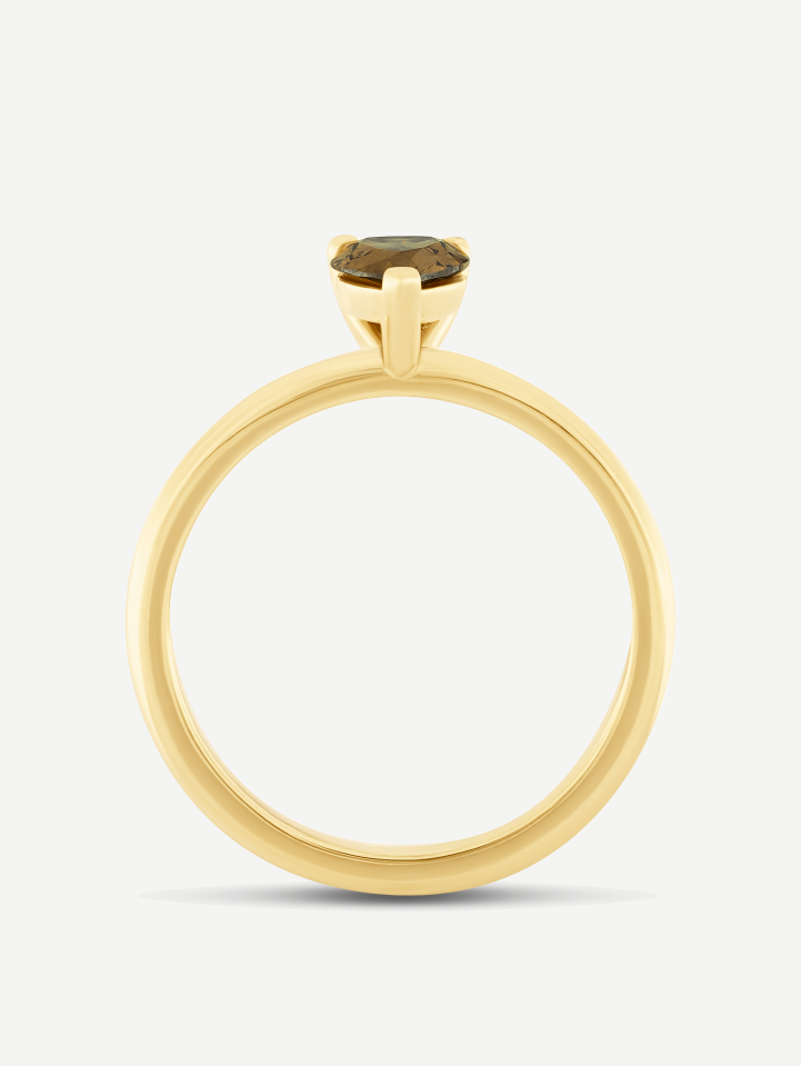 Yellow Gold Cognac Diamond Ring from 0.71 ct | MARRY ME