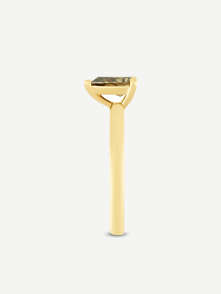 Yellow Gold Cognac Diamond Ring from 0.71 ct | MARRY ME