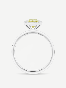 Balto aukso žiedas su deimantais 1,28 ct | MARRY ME by Ribas