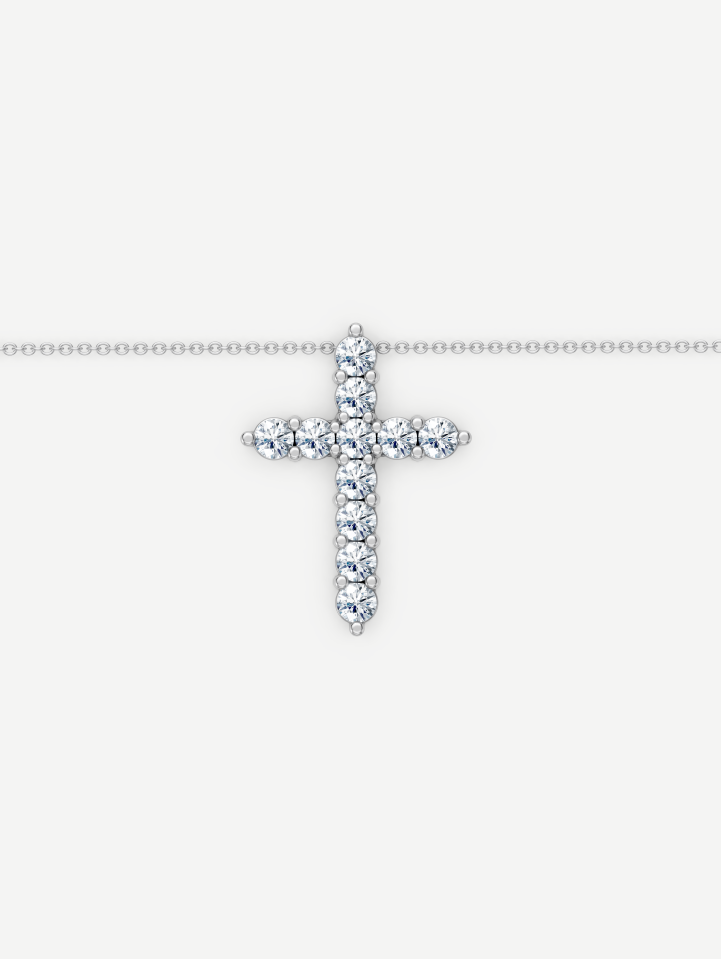 Balto aukso pakabukas su deimantais nuo 1,53 ct | MARRY ME