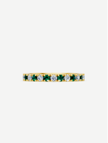 Yellow Gold Emerald and Diamond Ring from 0.43 ct | MARRY ME