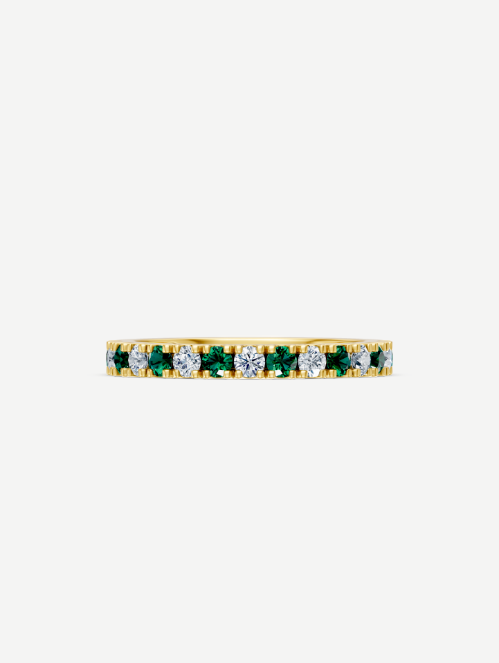 Yellow Gold Emerald and Diamond Ring from 0.43 ct | MARRY ME