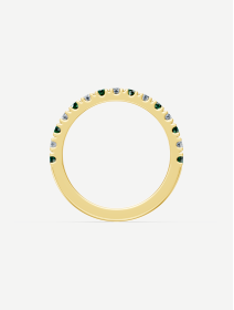 Yellow Gold Emerald and Diamond Ring from 0.43 ct | MARRY ME