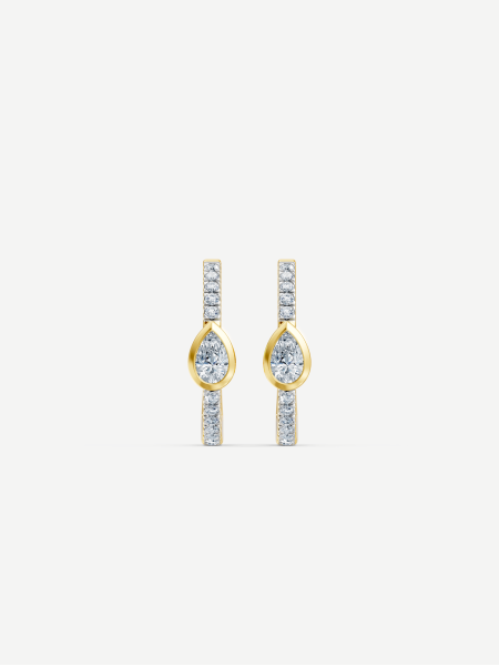 Diamond Earrings – Yellow Gold