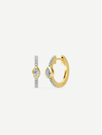 Yellow Gold Diamond Earrings 0.31 ct | MARRY ME by Ribas