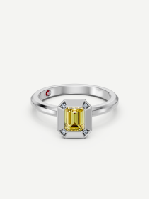 Balto aukso žiedas su deimantais nuo 0,54 ct | MARRY ME