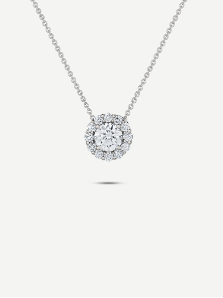 Diamond Pendant – White Gold