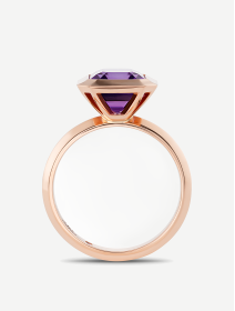 Rožinio aukso žiedas su ametistu nuo 3,22 ct | MARRY ME