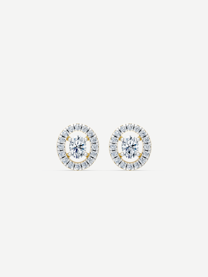 Yellow Gold Diamond Earrings from 0.60 ct | MARRY ME