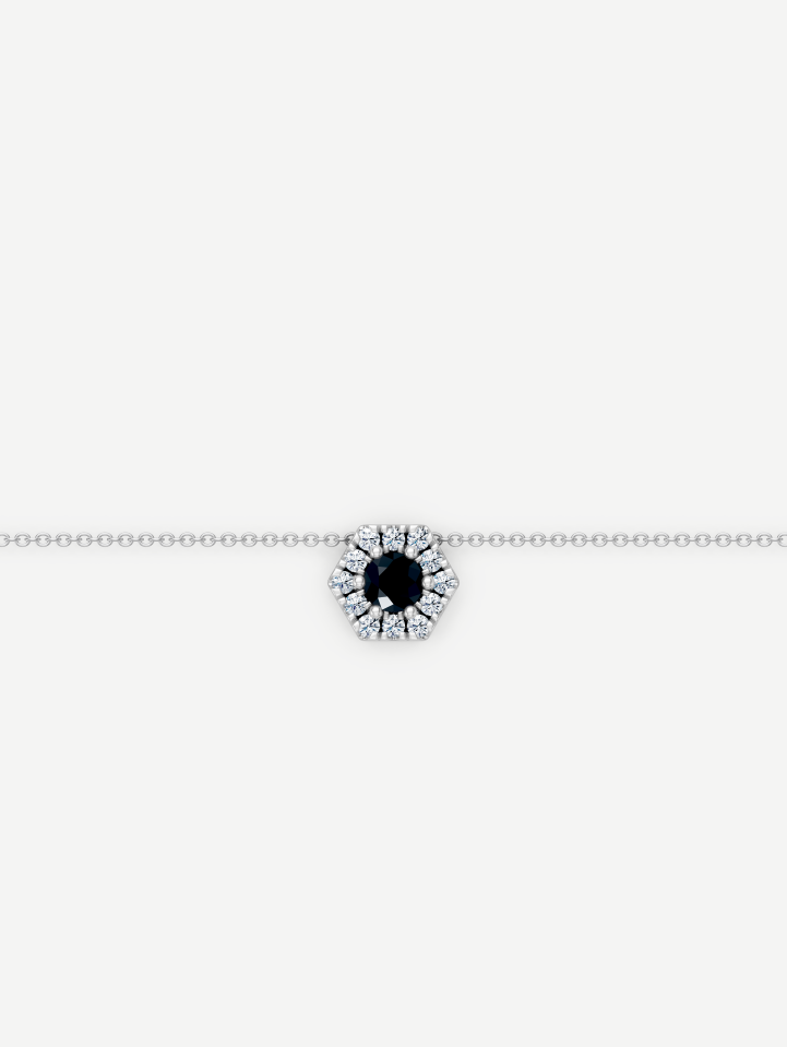 Signature White Gold Black and White Diamond Pendant from 0.76 ct