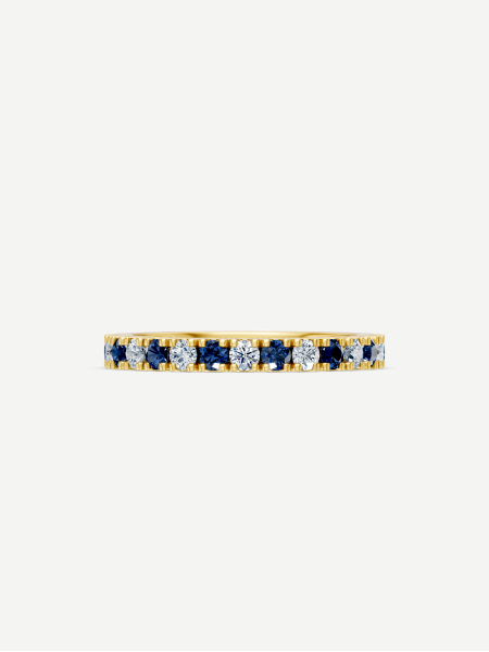 Sapphire and Diamond Ring – Yellow Gold