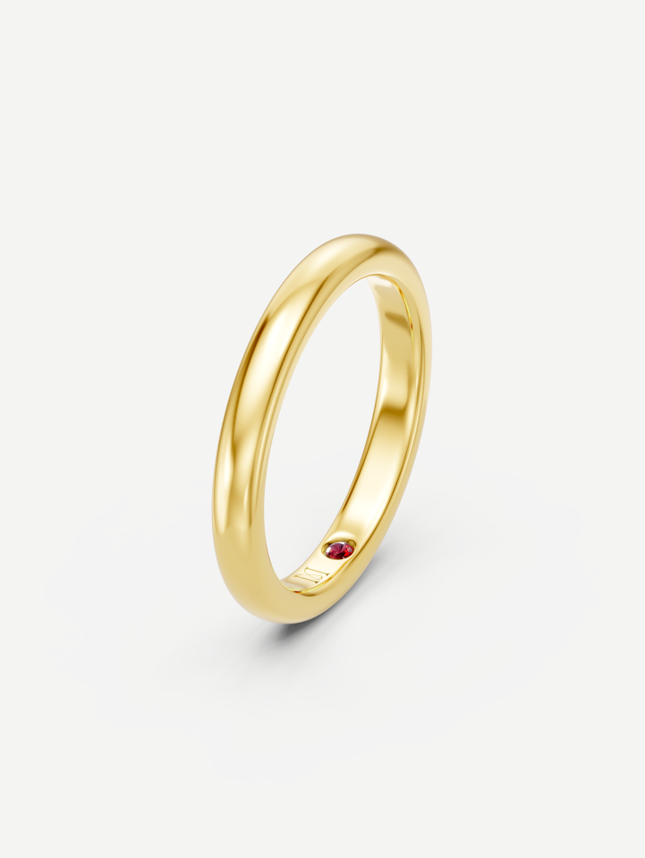 Yellow Gold Wedding Ring MOT050937 | MARRY ME by Ribas