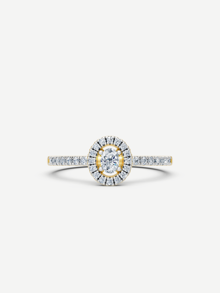 Yellow Gold Diamond Ring MOT051293 from 0.50 ct | MARRY ME