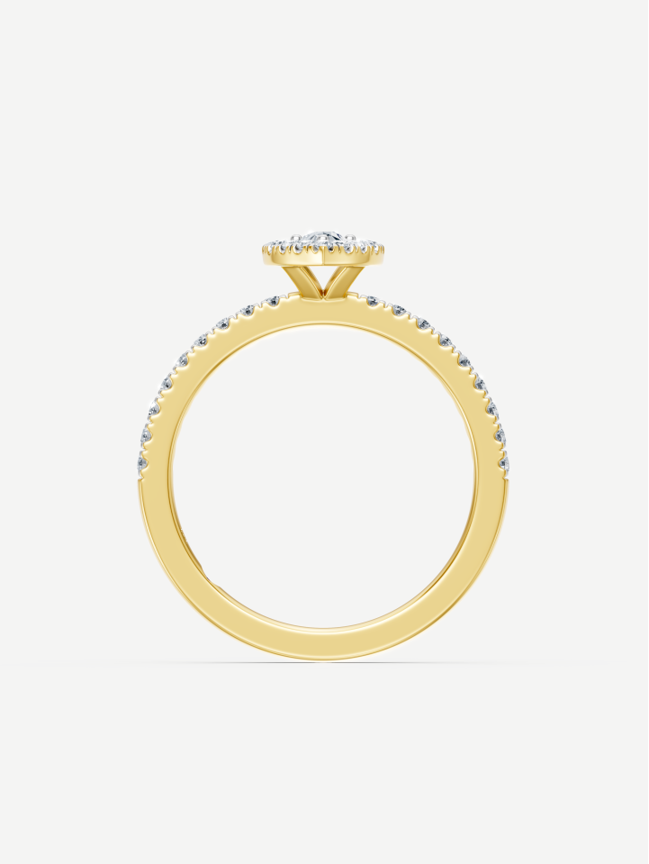 Yellow Gold Diamond Ring MOT051323 from 0.50 ct | MARRY ME