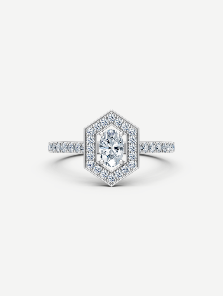 White Gold Diamond Ring MOT051712 from 0.82 ct | MARRY ME
