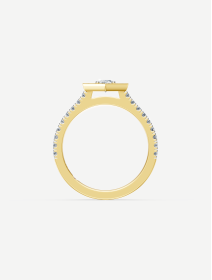 Yellow Gold Diamond Ring 0.84 ct | MARRY ME by Ribas