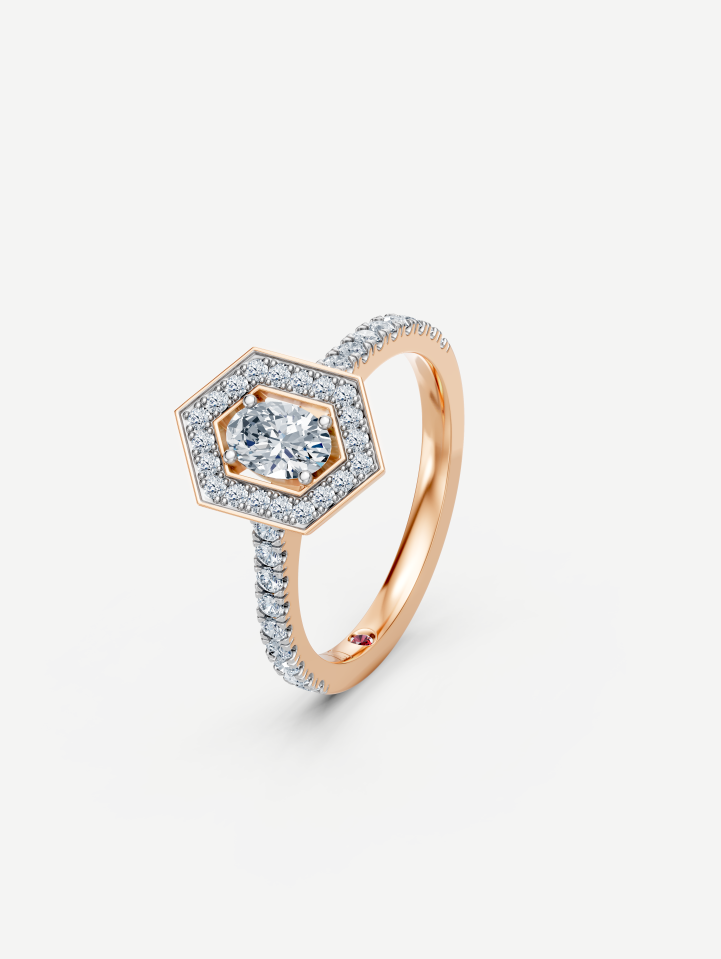 Rose Gold Diamond Ring from 0.70 ct | MARRY ME by Ribas