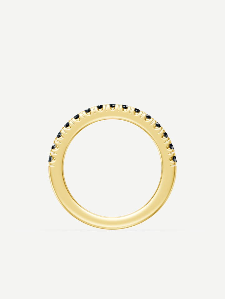Yellow Gold Black Diamond Ring from 0.31 ct | MARRY ME