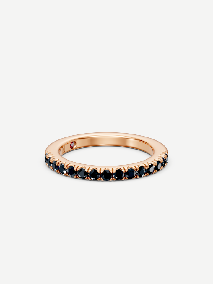 Rose Gold Black Diamond Ring from 0.31 ct | MARRY ME