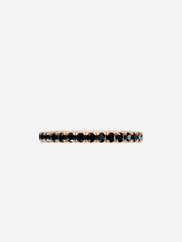 Rose Gold Black Diamond Ring from 0.31 ct | MARRY ME