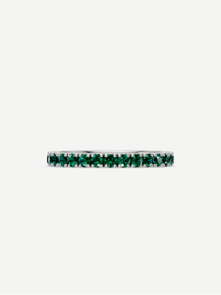 Emerald Ring – White Gold