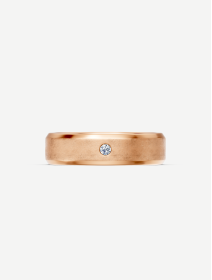 Rose Gold Diamond Wedding Ring 0.05 ct | MARRY ME by Ribas