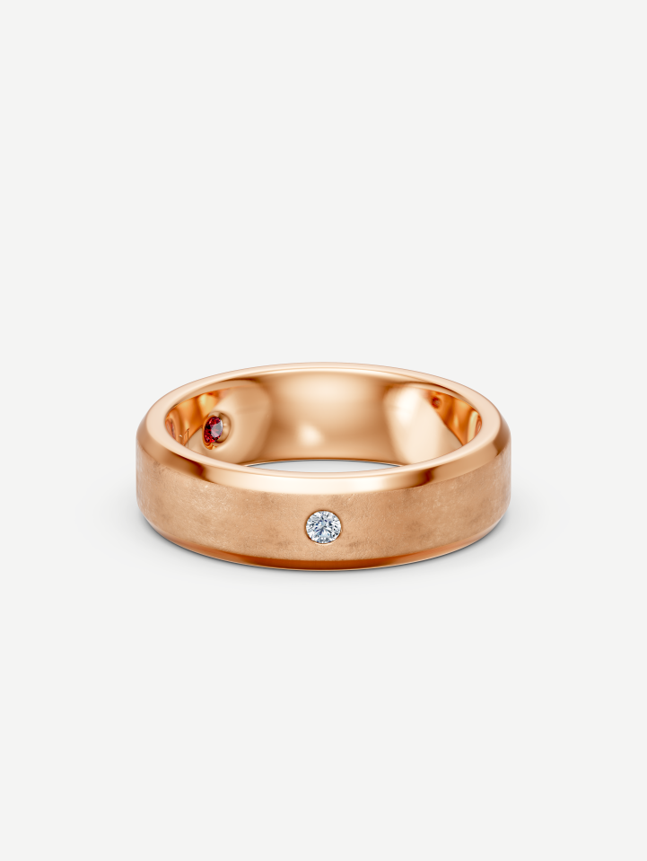 Rose Gold Diamond Wedding Ring 0.05 ct | MARRY ME by Ribas