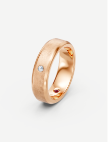 Rose Gold Diamond Wedding Ring 0.05 ct | MARRY ME by Ribas