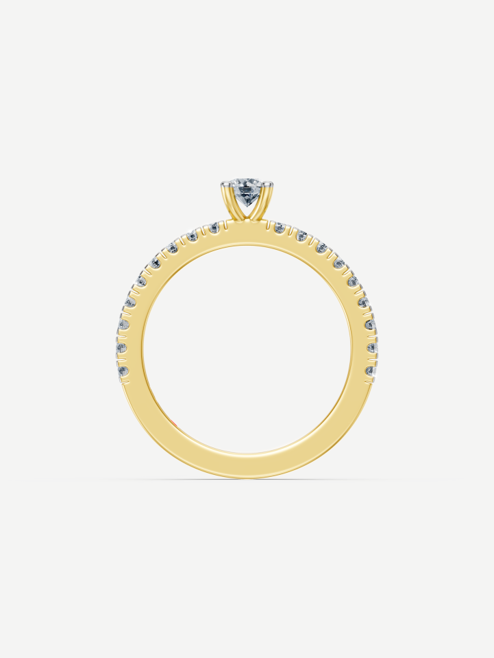 Yellow Gold Diamond Ring from 0.41 ct | MARRY ME by Ribas