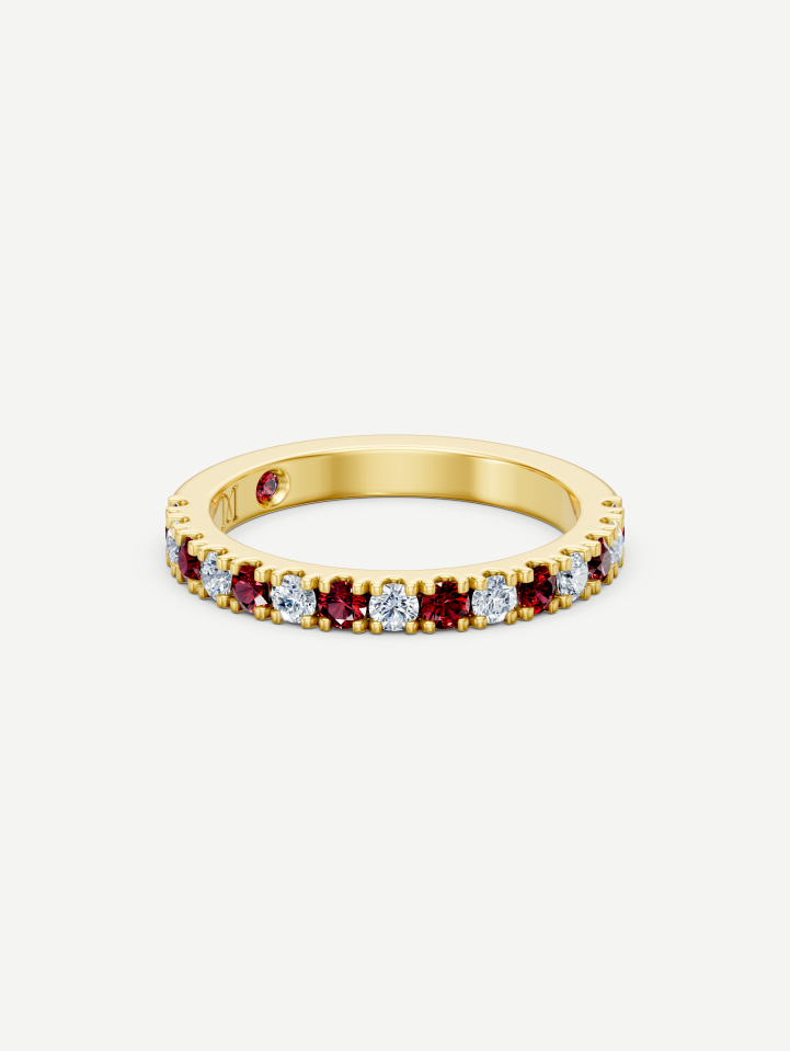 Yellow Gold Ruby and Diamond Ring from 0.50 ct | MARRY ME