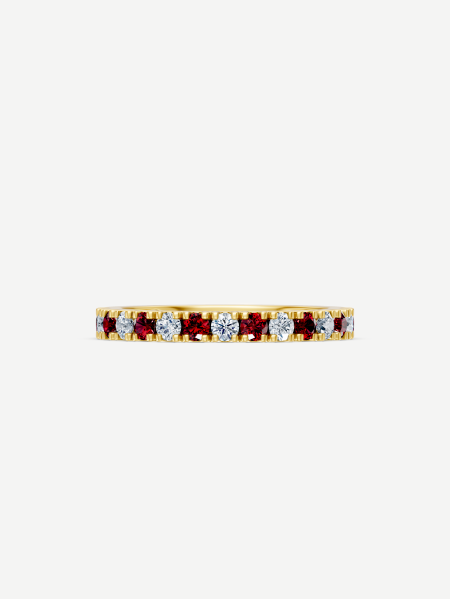 Ruby and Diamond Ring – Yellow Gold