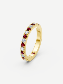 Yellow Gold Ruby and Diamond Ring from 0.50 ct | MARRY ME