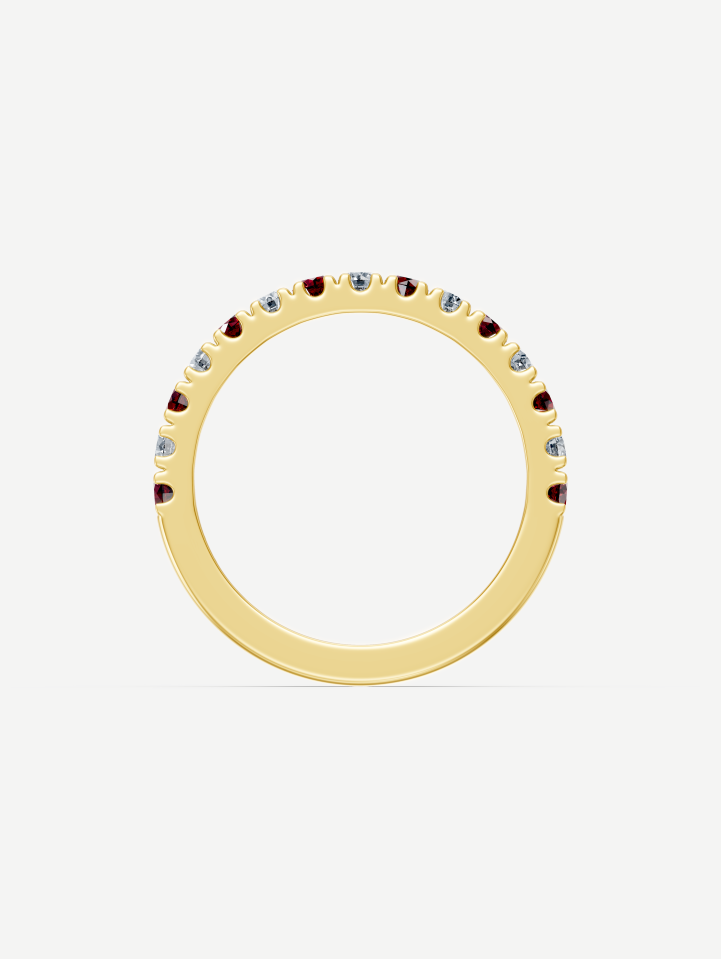 Yellow Gold Ruby and Diamond Ring from 0.50 ct | MARRY ME
