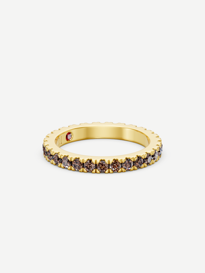 Yellow Gold Cognac Diamond Ring from 0.80 ct | MARRY ME