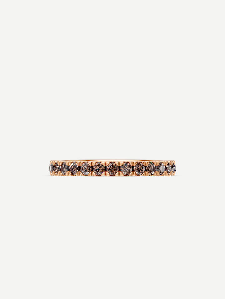 Rose Gold Cognac Diamond Ring from 0.85 ct | MARRY ME
