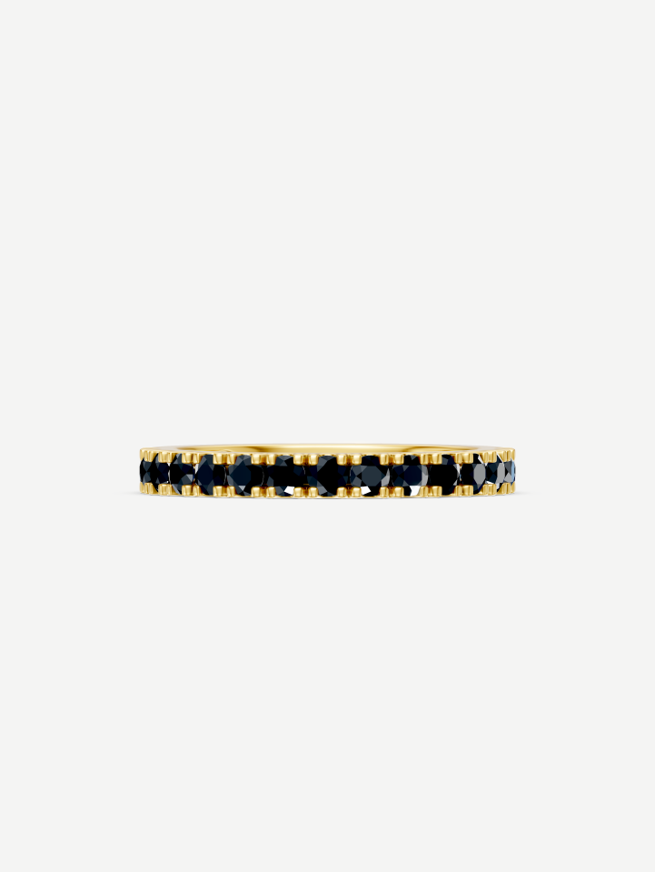 Yellow Gold Black Diamond Ring from 0.50 ct | MARRY ME