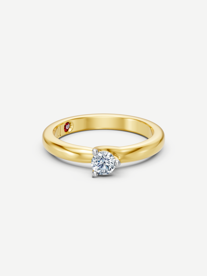 Yellow Gold Diamond Ring from 0.18 ct | MARRY ME by Ribas