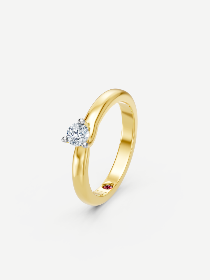 Yellow Gold Diamond Ring from 0.18 ct | MARRY ME by Ribas