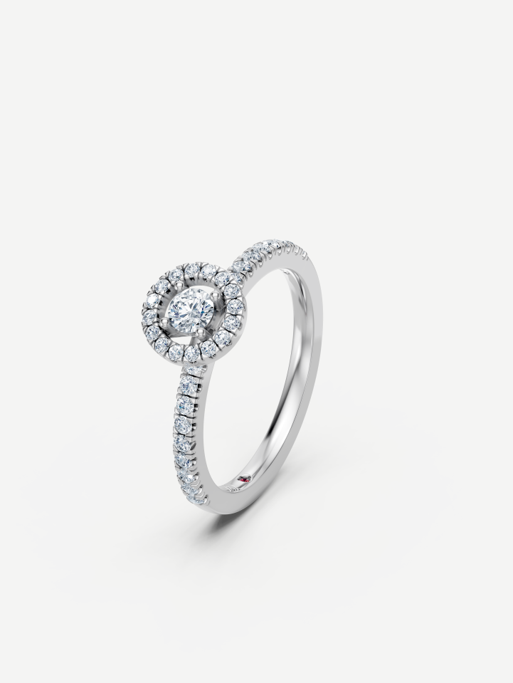White Gold Diamond Ring MOT123723 from 0.49 ct | MARRY ME