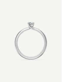 White Gold Diamond Ring 0.10 ct | MARRY ME by Ribas